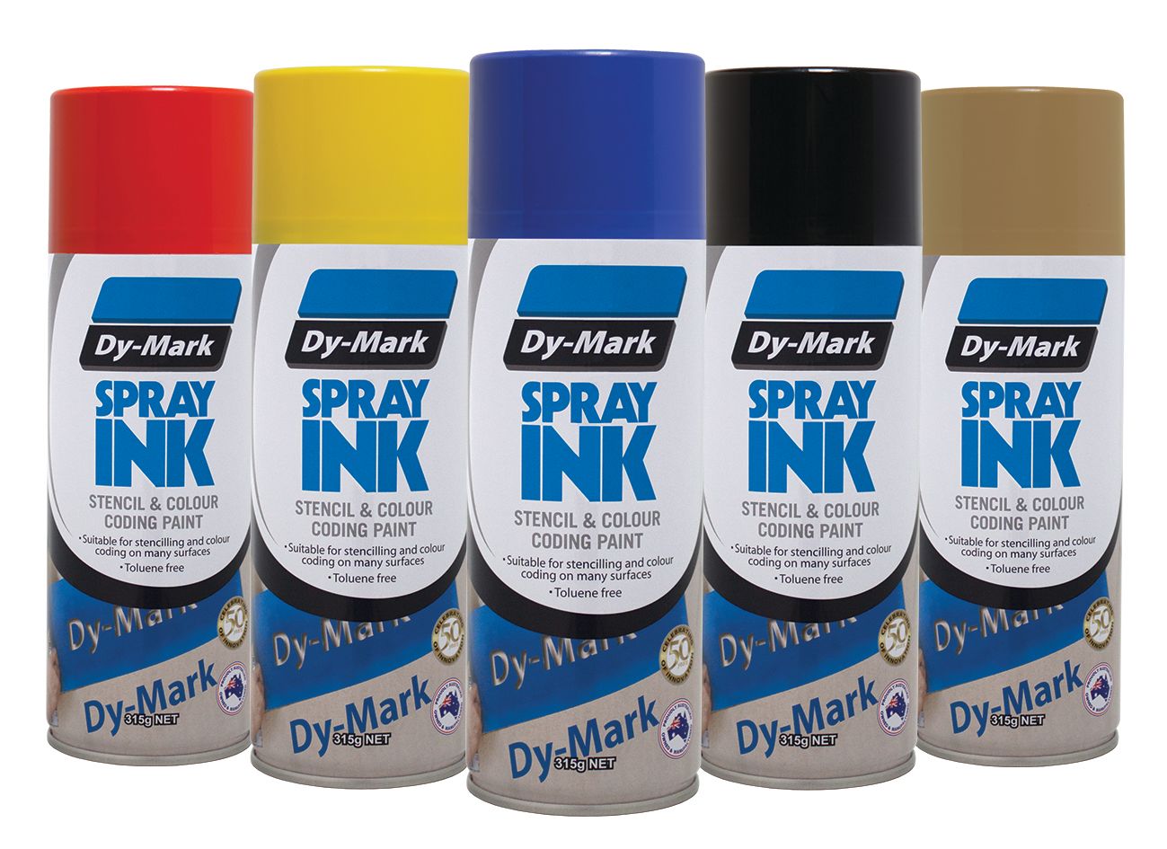 dymark stencil coding spray paint