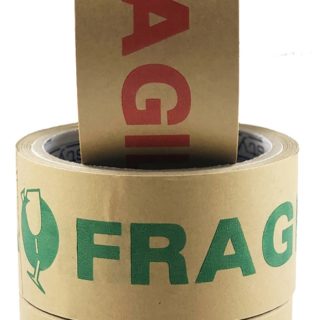 fragile printed tape