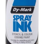 dymark yellow stencil spray ink